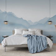 Panoramic blue wallpapers