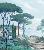 Papier peint balade dans les calanques, XXL, tendance