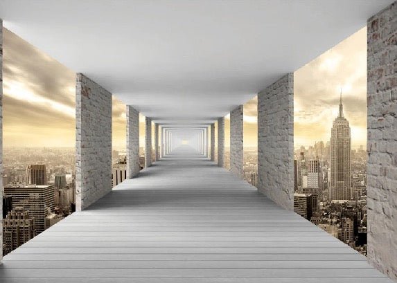Papier peint trompe l'oeil New York Hall, XXL, tendance