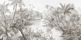 Panoramic backdrop of the picturesque jungle