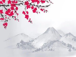 Minimalist Zen landscape wallpaper