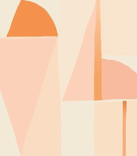 Abstract geometric peach wallpaper