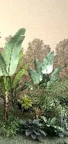 Jungle trend indonesia toilet wallpaper