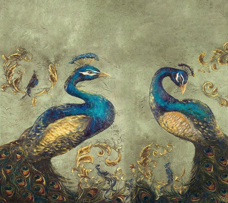 Vintage Peacock wallpaper
