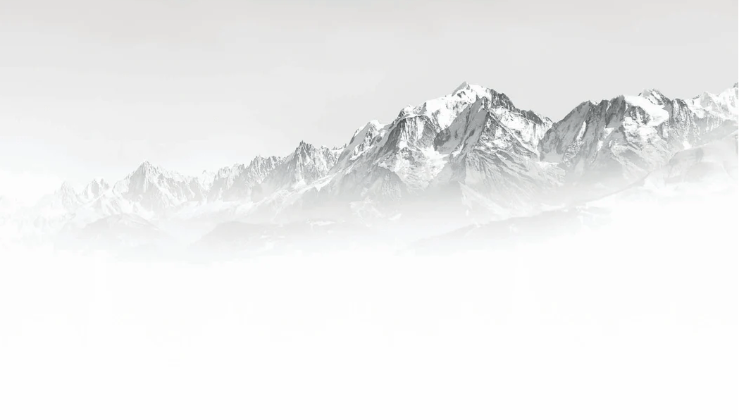 Mont Blanc In The Mist Wallpaper - H250cm x W440cm - Vinyl Material
