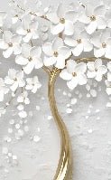 3D tree toilet wallpaper