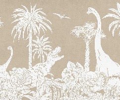 Monochrome beige dinos wallpaper