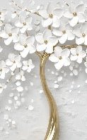 3D tree toilet wallpaper