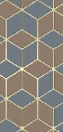 Geometric Abstract Gold toilet wallpaper