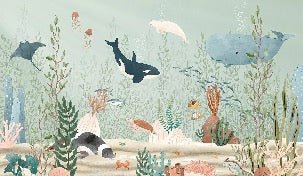 Background for children of the marine world