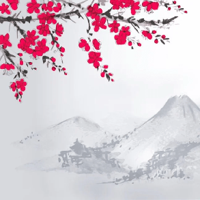 Minimalist Zen landscape wallpaper