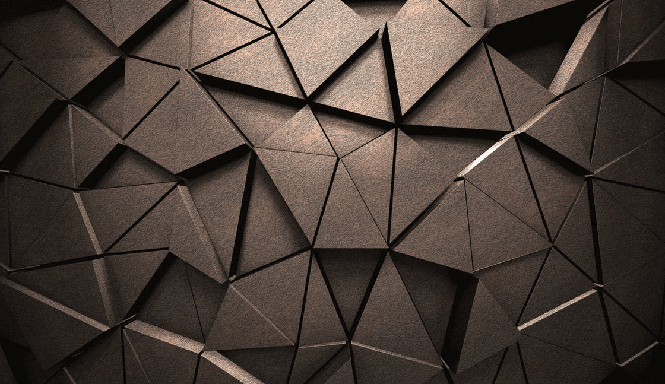 3D black rust perspective wallpaper