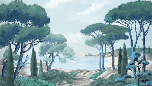 Papier peint balade dans les calanques - Muralconcept