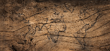 Wood & Map wallpaper