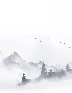 Minimalist Zen landscape wallpaper