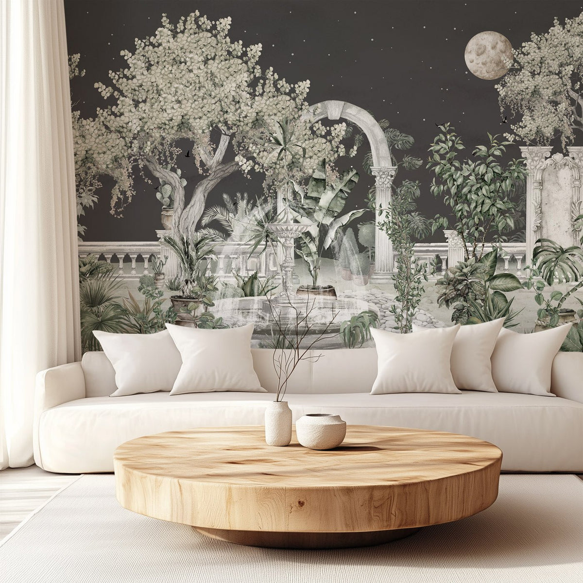 Panoramic wallpaper - Midnight Garden