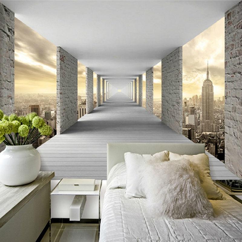 Trompe l'oeil wallpaper New York Hall