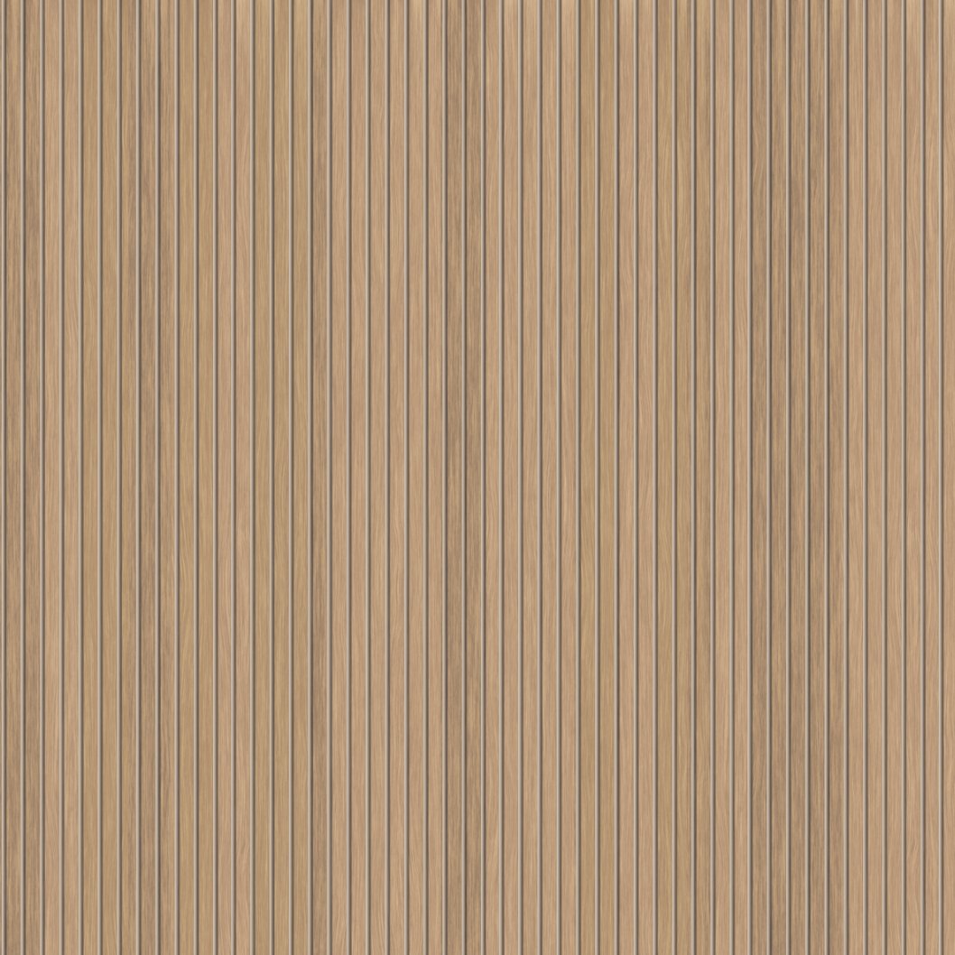 Wooden strip wallpaper oak effect L175cm x H175cm