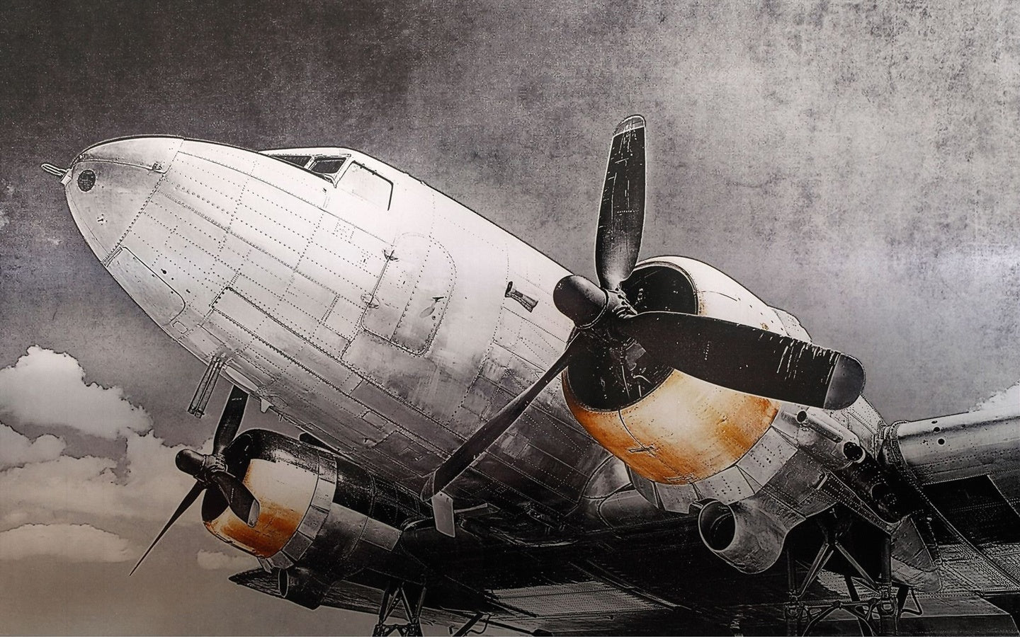 Papier peint réaliste vintage aviation pilote - Muralconceptpapier_peint_sur_mesure