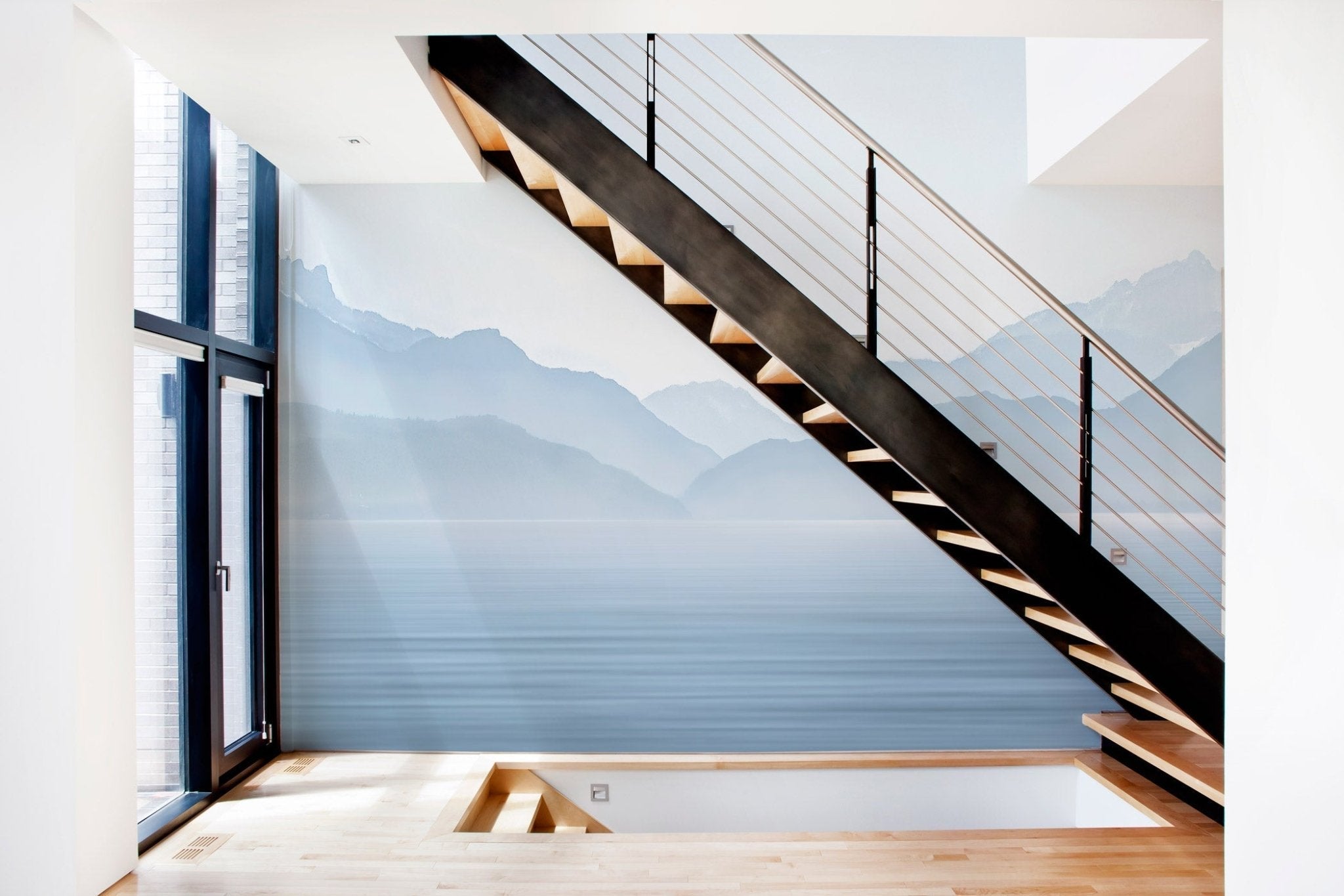 Papier peint panoramique : le secret pour un escalier spectaculaire