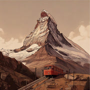 Panoramic mountain wallpaper