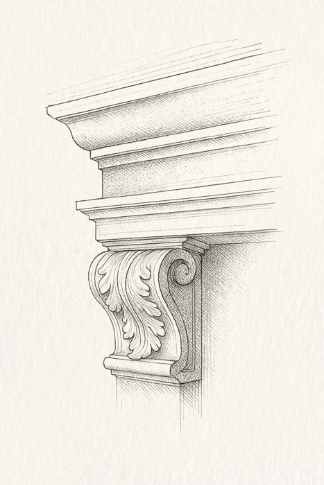 Papier peint panoramique Haussmann - Muralconcept