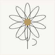 Panoramic floral wallpaper