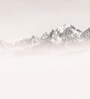 Papier peint matin brumeux Mont Blanc