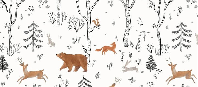 Papier peint enfant esprit de la forêt