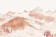 Papier peint montagne chaine des Aravis