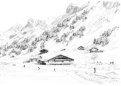 Papier peint Clusaz ski fond montagne Confins