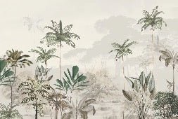 Papier peint panoramique jungle eden vert, XXL, tendance