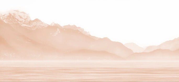 Papier peint Annecy et son lac paisible terracotta, XXL, tendance