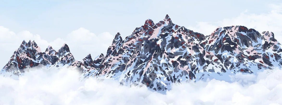 Papier peint Mont Blanc toile des Cimes