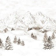 Papier peint montagne massif des Alpes