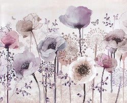 Fleur Parme wallpaper