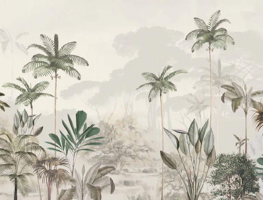 Papier peint panoramique jungle eden vert, XXL, tendance