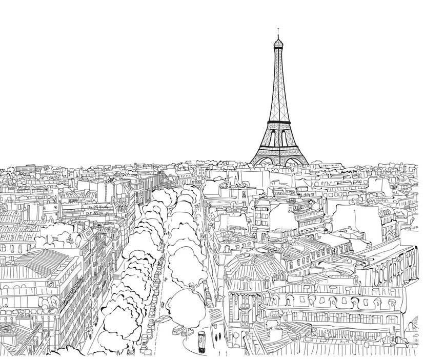 Papier peint panoramique Paris