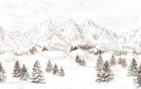 Papier peint montagne massif des Alpes