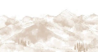 Papier peint panoramique Aravis sépia, XXL, tendance