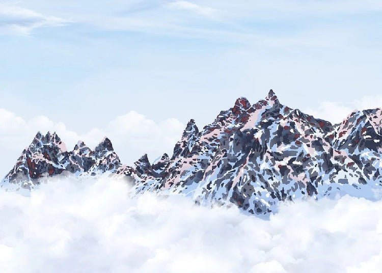 Mont Blanc toile des Cimes wallpaper