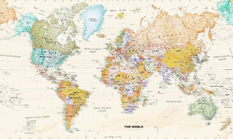 Original world map wallpaper