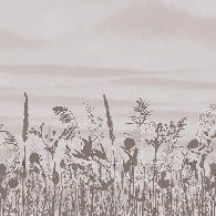 Papier peint panoramique brindille monochrome