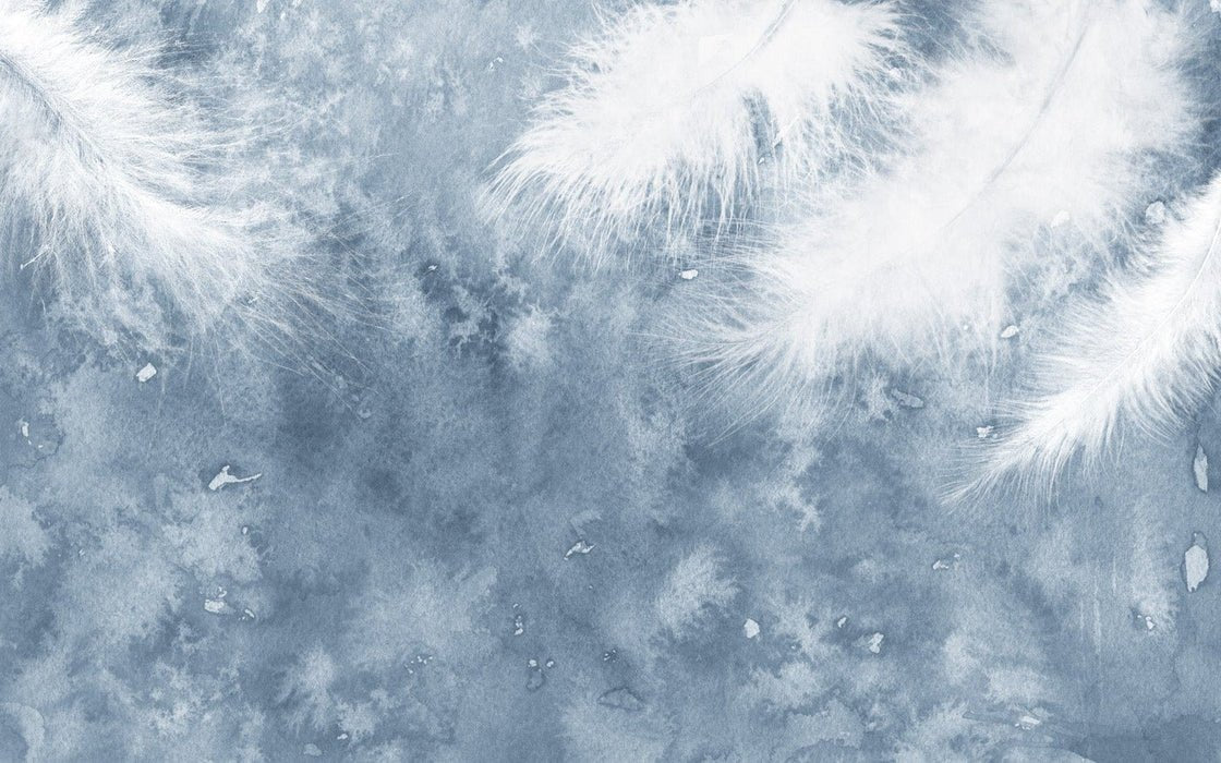 Papier peint Plume Blanche