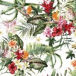 Papier peint tropical & Fleurs colorées, XXL, tendance
