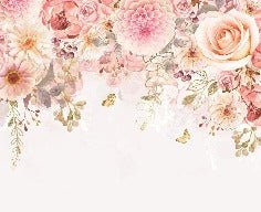 Papier peint Mademoiselle floral