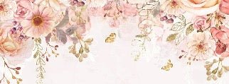 Mademoiselle floral wallpaper
