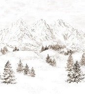 Papier peint montagne massif des Alpes