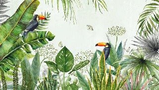 Papier peint Jungle oiseau exotique, XXL, tendance