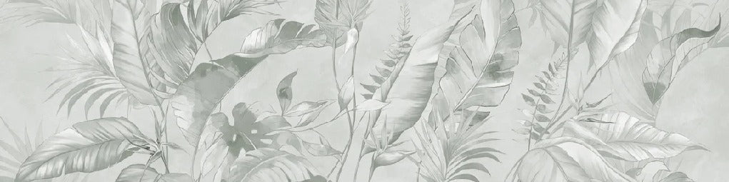 Papier peint élégante jungle sauge